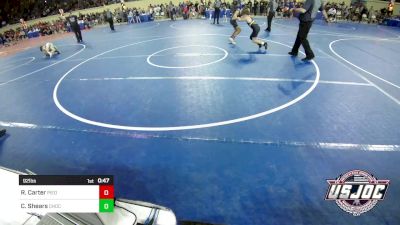 92 lbs Consi Of 4 - Ryder Carter, Piedmont vs Christian Shears, Choctaw Ironman Youth Wrestling