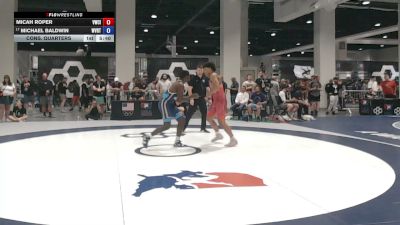 77 kg Cons. Quarters - Micah Roper, Viking Wrestling Club (IA) vs Michael Baldwin, WVRTC