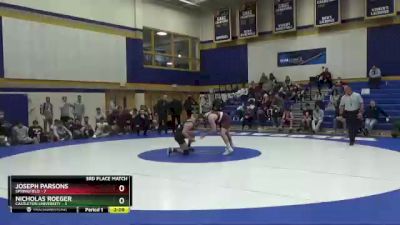 149 lbs Placement (16 Team) - Joseph Parsons, Springfield vs Nicholas Roeger, Castleton University