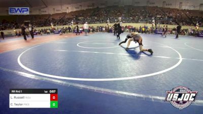 80 lbs Rr Rnd 1 - Lathan Russell, Tecumseh Youth Wrestling vs Chase Taylor, Predator Wrestling