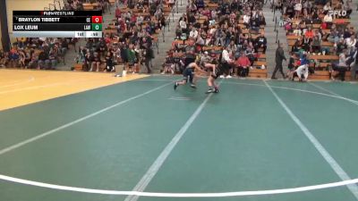 70 lbs Champ. Round 1 - Braylon Tibbett, Chippewa Elite vs Lox Leum, LAW