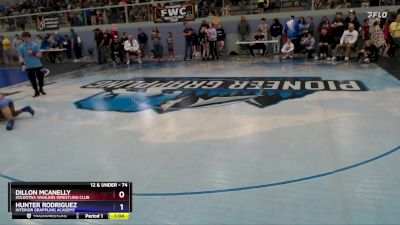 74 lbs Semifinal - Hunter Rodriguez, Interior Grappling Academy vs Dillon McAnelly, Soldotna Whalers Wrestling Club