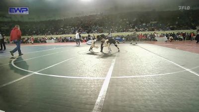 100 lbs Round Of 64 - Easton Pierce, Mustang Middle School vs Cade Richardson, Bartlesville JH