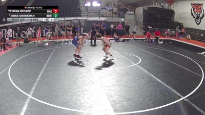 120 lbs 3rd Place Match - Tristan George, Colorado vs Jesse Grossman, Montana
