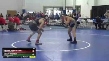 157 lbs Cons. Round 3 - Shawn Marchesano, Ursinus College vs Adam Wagner, Ithaca College