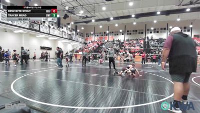 90 lbs Rr Rnd 2 - Dewyatte Stout, Heat vs Tracer Mead, Eufaula Ironheads Wrestling Club