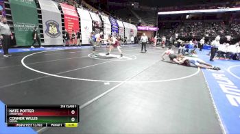 215 Class 1 lbs Cons. Round 1 - Nate Potter, Strafford vs Conner Willis, Fatima