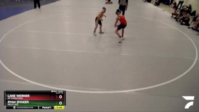 110 lbs Round 2 - Ryan Smaker, Mille Lacs vs Lane Werner, St. Cloud Tech