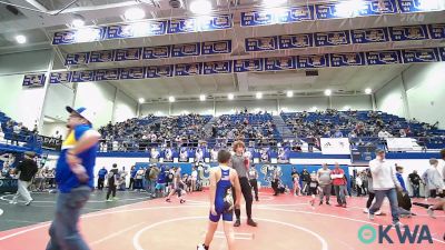 83 lbs Quarterfinal - Brooks Vandeven, Mustang Bronco Wrestling Club vs Brody Shoptese, Newkirk Takedown Club