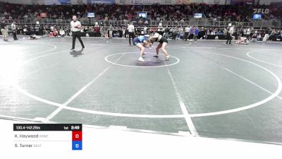 130.4-142.2 lbs Round Of 16 - Kiley Haywood, Henryetta Knights Wrestling Club vs Sydney Turner, Southern Door High School