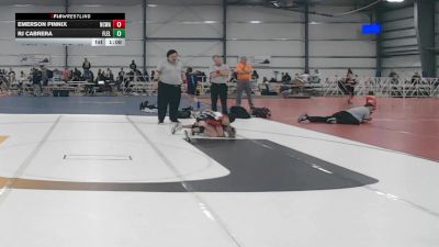 76 lbs Round 5 - 4:00pm Saturday - Emerson Pinnix, NCWAY National Team vs Rj Cabrera, Florida Elite