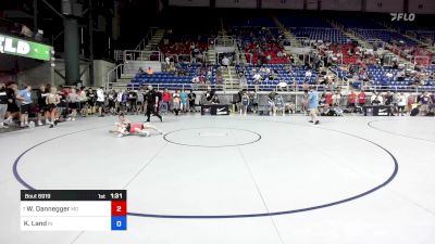 88 lbs Rnd Of 32 - Wyatt Dannegger, MO vs Kolten Land, IN