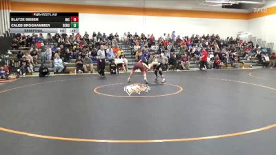 128 lbs Semifinal - Blayze Bieber, Indee Mat Club vs Caleb Broghammer, Delaware County Wrestling Club