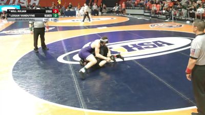 1A 190 lbs Quarterfinal - Logan VanDuyne, Wilmington vs Will Julian, Byron