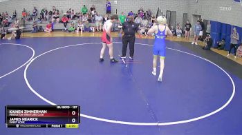 157 lbs Champ. Round 2 - Kainen Zimmerman, Pendleton Wrestling Club vs James Hearick, Sweet Home