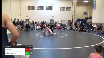 100 lbs Rr Rnd 2 - Coleton Klipa, All American K-8 vs Harrison Buroker, Warrior RTC K-8