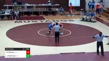 160 lbs Semifinal - Ryan Kernan, Octorara vs Jonathan Rathman, Cocalico