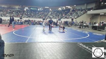 88 lbs Consi Of 8 #2 - Jake Johnson, Pauls Valley Panthers Wrestling vs Crew Card, Tulsa Blue T Panthers