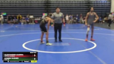 106 lbs Cons. Round 2 - Alexzander Guerra, CENTRAL CATHOLIC vs Korbin Hughes, Niles HS