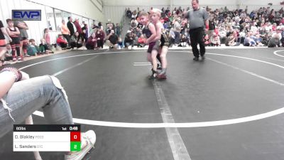 60 lbs Semifinal - Dozer Blakley, Pocola Youth Wrestling vs Lincoln Sanders, Sallisaw Takedown Club