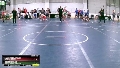 140 lbs Champ. Round 3 - Liam Fitzpatrick, Michigan Premier vs Colton Klug, Mollitium Wrestling Club