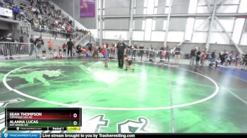 57 lbs Quarterfinal - Alanna Lucas, Mat Demon WC vs Sean Thompson, Toppenish USA WC