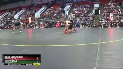 157 lbs Quarterfinals (8 Team) - Doug Verberkmos, Whitehall HS vs Austin Solis, Gladstone HS