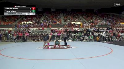 145 lbs 1st Place Match - Taya Rowley, Chapman HS vs Macey Parks, Buhler HS