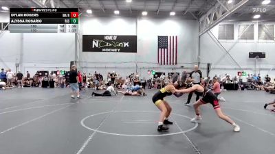 110 lbs Round 2 (4 Team) - Alyssa Rosario, Rattlers Siggy Style vs Dylan Rogers, Mat Assassins Red