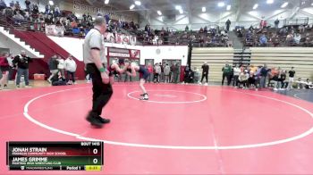 144 lbs Cons. Round 3 - James Grimme, Fighting Irish Wrestling Club vs Jonah Strain, Franklin Community High School