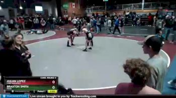 126 lbs Cons. Round 3 - Braxton Smith, Mead vs Julian Lopez, Lake Roosevelt