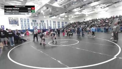 125 lbs Cons. Round 2 - Isabel Noyola, El Toro vs Alyssa Franco, San Dimas