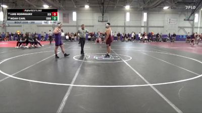 285 lbs Cons. Round 2 - Noah Carl, Cornell College vs Luis Rodriguez, Schreiner