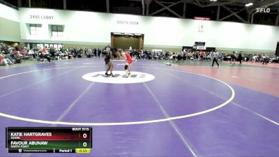 120A Quarterfinal - Favour Abunaw, North Point vs Katie Hartgraves, Ozark