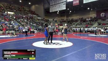 5A 155 lbs Quarterfinal - Kaylea Brooks, Greenwood vs Adrian York, Sylvan Hills