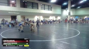 120 lbs Round 1 (16 Team) - Carter Krouse, Indiana Smackdown Gold vs Sebastian Weader, Nauman Yellow