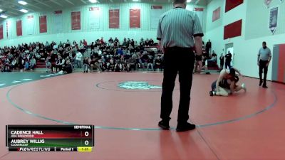 145 lbs Semifinal - Cadence Hall, Ash. Edgewood vs Aubrey Willig, Cloverleaf