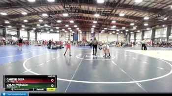 92 lbs Rd# 4- 2:00pm Friday Final Pool - Dylan Whisler, Iowa Black vs Carter Sosa, Cali Red