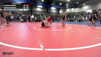 82-86 lbs Rr Rnd 2 - Daxton Stewart, Vian Wrestling Club vs Easton Johnson, Apache Youth Wrestling