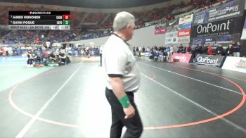 5A Boys 165 lbs Quarterfinal - James Keinonen, Canby Boys vs Gavin Pogue, Eagle Point Boys