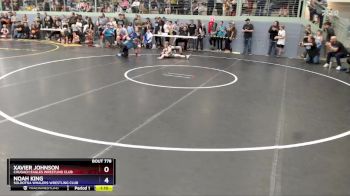 82 lbs Cons. Round 3 - Noah King, Soldotna Whalers Wrestling Club vs Xavier Johnson, Chugach Eagles Wrestling Club