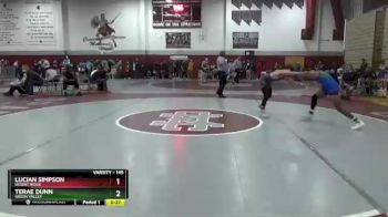 145 lbs Cons. Round 5 - Lucian Simpson, Desert Ridge vs Terae Dunn, Green Valley