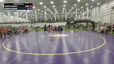 100 lbs Juliette Cuevas, Pennsylvaniia Red vs Maritza Medina, Idaho