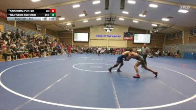 141 lbs Quarterfinal - Channing Porter, Arizona Christian University vs Santiago Pacheco, Westcliff
