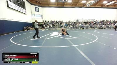 133 lbs Semifinal - Josh Neiwert, Cal Poly Humbolt vs Jacob Meyers, Utah Valley