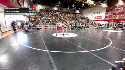 285 lbs Champ. Round 2 - Devlyn Cowan, Douglas vs ROLAND BURTON, Wyoming Indian