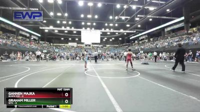 85 lbs Quarterfinal - Graham Miller, WTC vs Gannen Majka, Black Fox