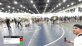46 lbs Consi Of 8 #2 - Dakota Mendoza, Mantanona TC vs Lorenzo Perez, Rising Sun WC