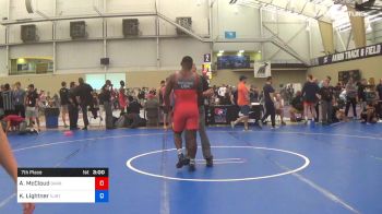 92 kg 7th Place - Antonio McCloud, Barbarian Wrestling Club vs Kyle Lightner, NJRTC