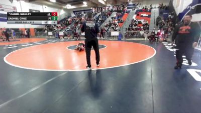113 lbs Cons. Round 2 - Zadkiel Cruz, Paloma Valley vs Daniel Manley, Arlington